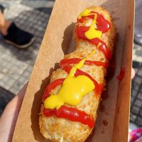 Corndog at Empório Soul Terra Veg in Sao Paulo