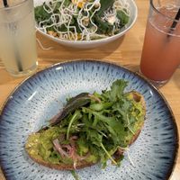 Avocado toast  at Hudson Botanical in Smoketown