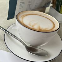 Oat milk cappuccino  at Mein Beck in Lana