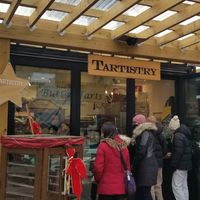 The cute storefront! at Tartistry in Etobicoke