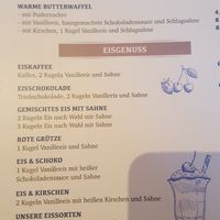 Sorbet at Fischhaus am Schaalsee Restaurant in Zarrentin Am Schaalsee