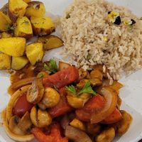 Mushroom salteado at Tafru Restaurante in Pisac