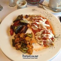 $12 four-choice lunch special: I chose two helpings of Aushak Kadu, roasted squashes and grilled veggies at Ariana Cafe in Huntington