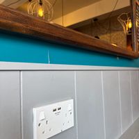 Even the USB chargers are retro!  at Number Thirteen in Knaresborough