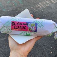 El Vegano Sushi Burrito at Rock'n'rolls in Montpellier