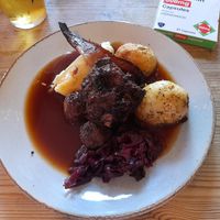 This was before I added the broccoli and carrots. at The Nag's Head Inn in Abercych