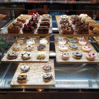 Donut selection at Royal Donuts in Baden
