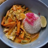 Thai curry (usually comes with broccoli but requested without) at Fortyseven in Baden