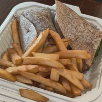 Burrito with fries at Loving Hut Glendora in Glendora