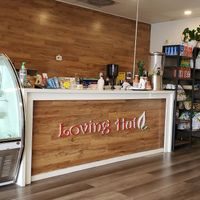 After all these years it's my first time walking into the Loving Hut here in Glendora... I loved it as soon as I walked in.  And you could hear real food being preparedness the kit at Loving Hut Glendora in Glendora