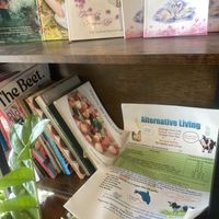 Literature Corner Near Door 🌱🧠📖  at Loving Hut Glendora in Glendora