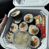 Sushi roll w/vegan meat  at Loving Hut Glendora in Glendora