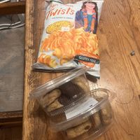 Cheese twists and cookies  at Loving Hut Glendora in Glendora