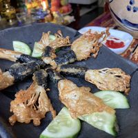 Fried mushrooms  at Quán Chay An in Hue