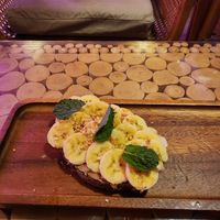 Peanut butter chocolate banana toast (vegan) at Roxane in Phuket