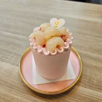 Rose lychee cake at Greendot Patisserie in Central Singapore