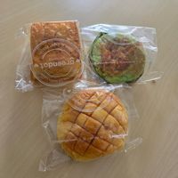 Rosemary Pull-Apart Toast. Pandan Otah Toast Bun. Char Siew Bolo Bun at Greendot Patisserie in Central Singapore