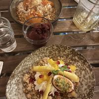 Desserts. Top one not vegan (vegetarian)    at Gaia Natural Food in Hyeres
