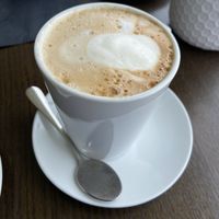 Soya latte  at Unken Kaffee in Shetland Islands