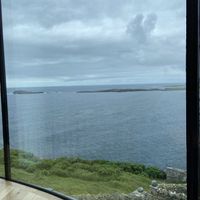 View from cafe 😍  at Unken Kaffee in Shetland Islands