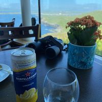 A sunnier day at Unken Kaffee in Shetland Islands