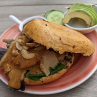 Bali bagel at Bagels & Beans - Waterlooplein in Amsterdam