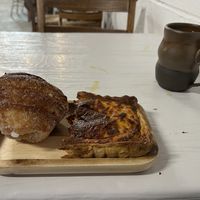 Quiche and some sweet pastry  at Principles in Brooklyn