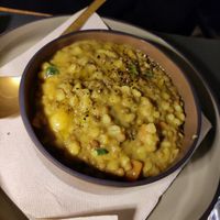 Zuppa di lenticchie, orzo, spinacino e latte di cocco at FITO - Ristorante Vegetale e Cocktail Bar Botanico in Castiglioncello