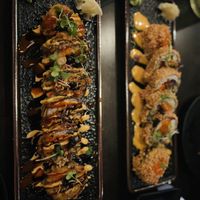 Volcano and creamy crunch   at Nori in Austin