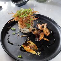 Onigiri. Nice plating but a bit bland    at Nori in Austin