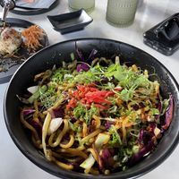 Yakisoba noodles were amazing   at Nori in Austin