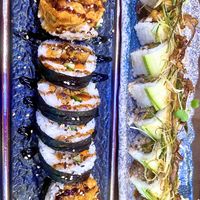 Spider roll and shiitake roll   at Nori in Austin