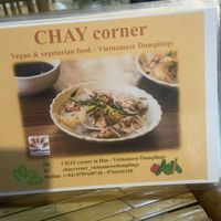 Menu front page   at Chay Corner in Hue