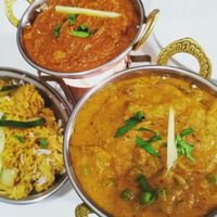 Biryani, vindaloo, matar mushroom at Namaste Himalaya in Jihlava