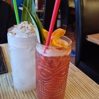 Rum punches at Kool Runnings Jamaican Restaurant in Inverness