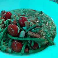 Butternut-Risotto mit verschiedenem Gemüse at Kool Runnings Jamaican Restaurant in Inverness