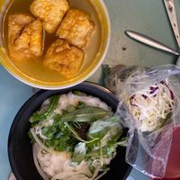 Spicy vegan beef pork noodle soup, takeout style  at  Viet Quan in San Francisco