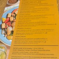 Lunch menu  at Taj in Krakow