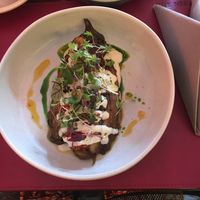 Smoked augergine  at The Night Safe in Hawick