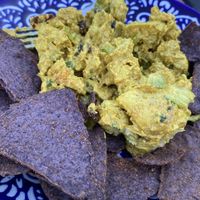 Curried chik’n. Really good spice combination.  at Soto's True Earth Market in Cambria