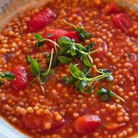 Fregola sarda at Strozzi's Strandhaus in Herrliberg