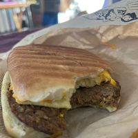 Vegan breakfast sandwich with just egg!  at Diva Espresso - Greenwood Ave N in Seattle