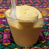 Pumpkin soft serve at Fair Game in Austin