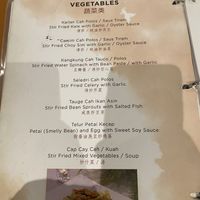 Veg Section   at Shantung in Jakarta