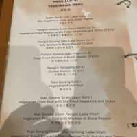 Vegetarian Menu   at Shantung in Jakarta