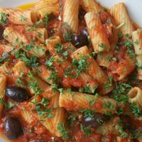 puttanesca at La Spiaggia Ristorante in Ocean Shores