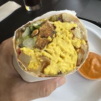 Vegan Brekkie burrito!  at Jug Band Coffee and Tea in Long Beach