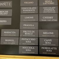 Vegan flavors   at Gasperini Gelateria dal 1936  in Monopoli