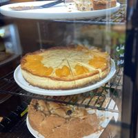Pies: only the carrot cake (on top) is vegan  at Volkshuis Deventer in Deventer