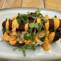 Groentesaucijs met sriracha   at Volkshuis Deventer in Deventer